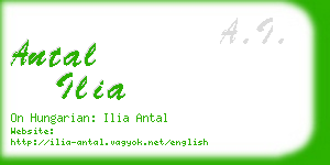 antal ilia business card